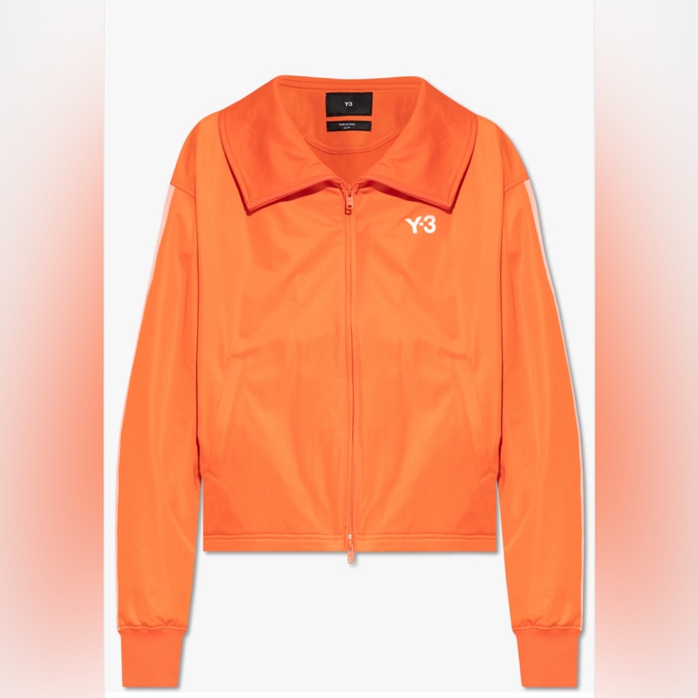 Y-3 YOHJI YAMAMOTO Womens SWEATSHIRT WITH STANDING COLLAR Size S Orange